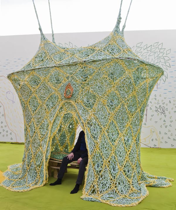 Ernesto Neto crochet room
