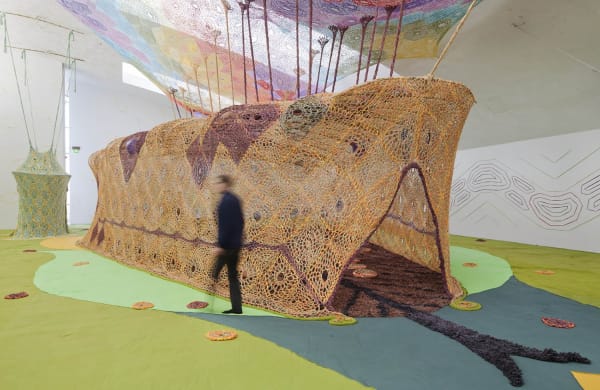 Ernesto Neto crochet installation