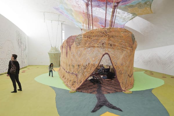 Ernesto Neto crochet installation