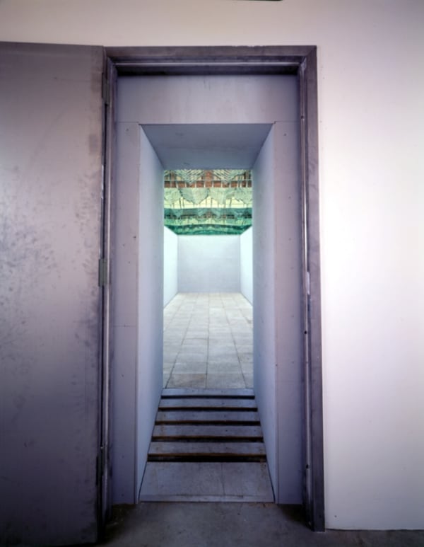 installation view of Eliasson no ceiling