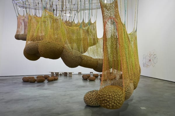 crochet walkway hanging