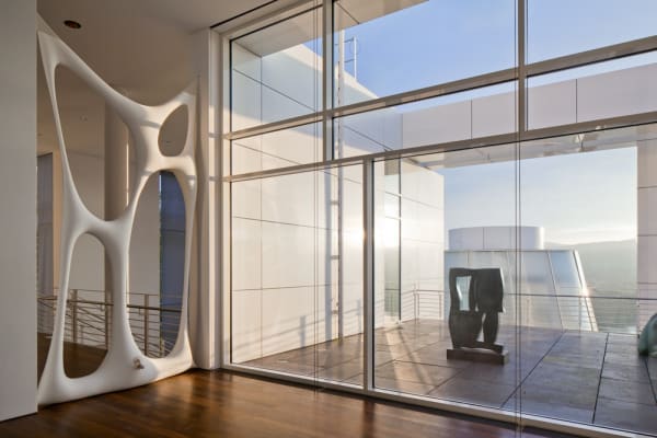 window and fabric sculpture