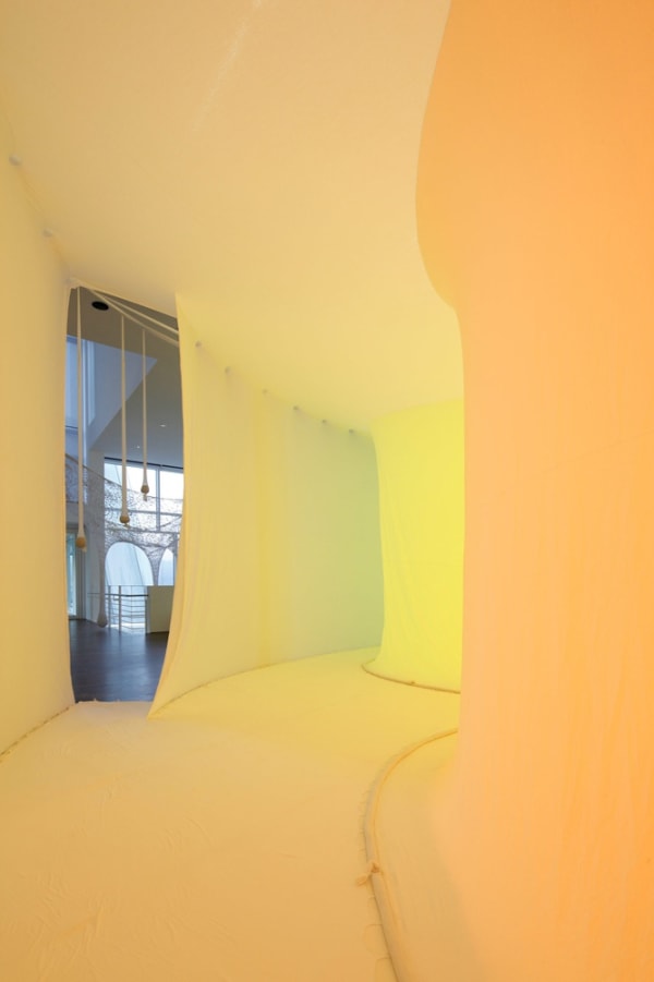 Ernesto neto installation, inside hallway
