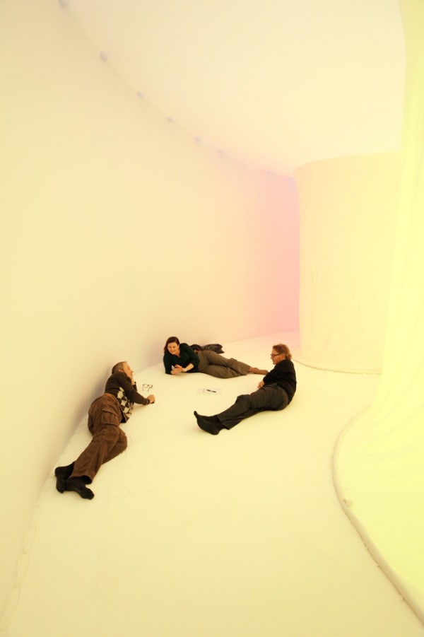 Ernesto neto installation, inside with people