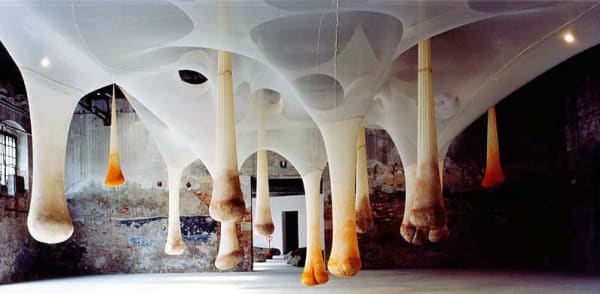 Ernesto Neto hanging spices