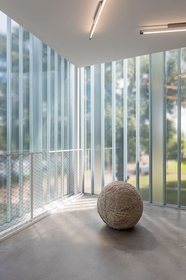 Image of a large ball sculpture