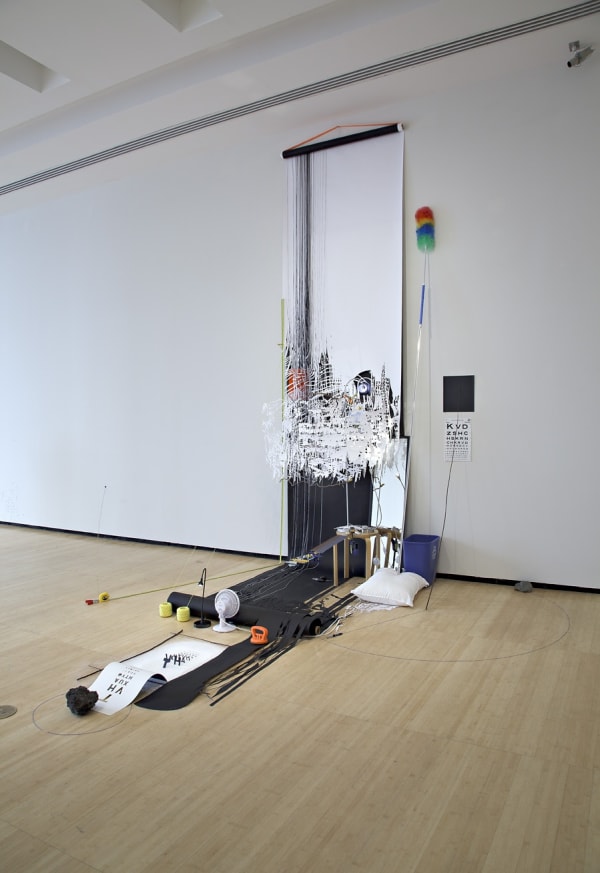 Image of a sculpture with laser cut materials