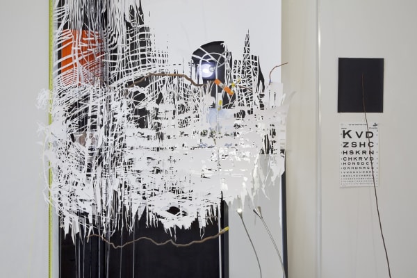 Image of a sculpture with laser cut materials