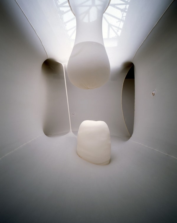 Ernesto Neto installation view of fabric transparent room