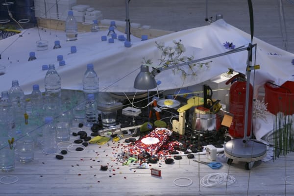Image of a Sarah Sze sculptural installation