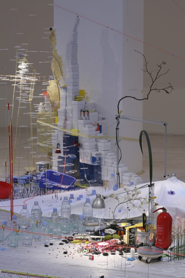 Image of a Sarah Sze sculptural installation