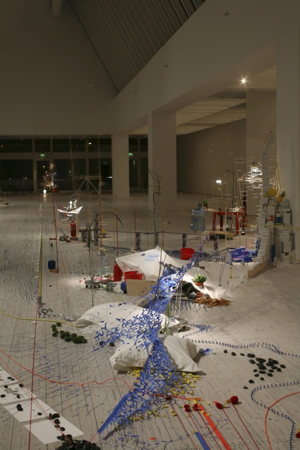 Image of a Sarah Sze sculptural installation
