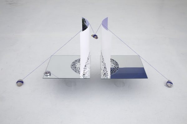 Image of Sze Sculpture installation with mirrors