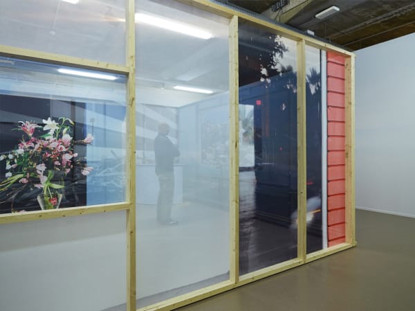 Image of installation image of Sabine Hornig structure with transparent panels