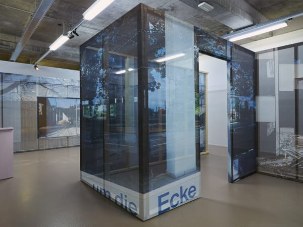 Image of installation image of Sabine Hornig structure with transparent panels