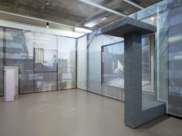 Image of installation image of Sabine Hornig structure with transparent panels