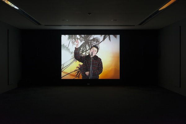 Image of Phil Collins video installation at MCA Chicago