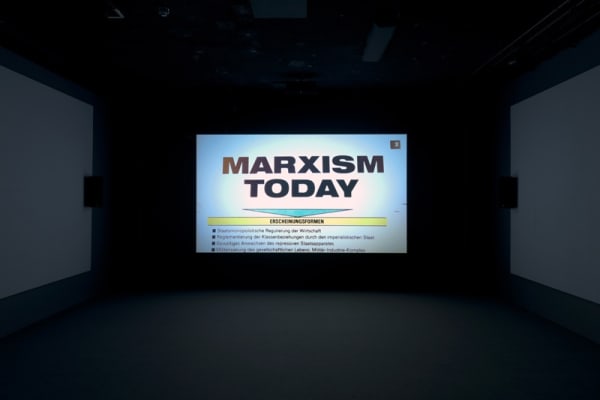 Image of a Phil Collins video projection