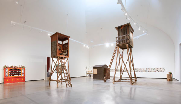 Image of Mark Dion exhibition, hunting shed