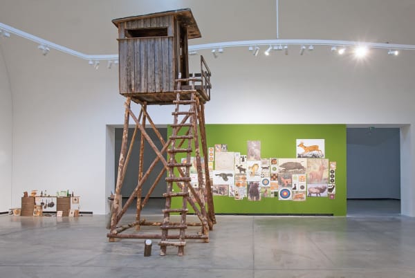 Image of Mark Dion exhibition, hunting shed