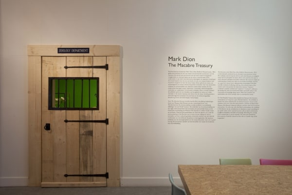 image of Mark Dion installation with wall text