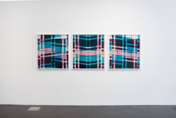 Image of Lisa Oppenheim jacquard weave photographs