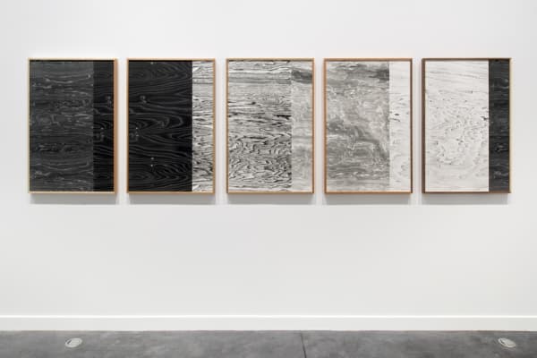 Image of Lisa Oppenheim wood grain photographs