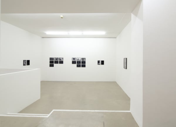 Installation image of Lisa Oppenheim of photographs