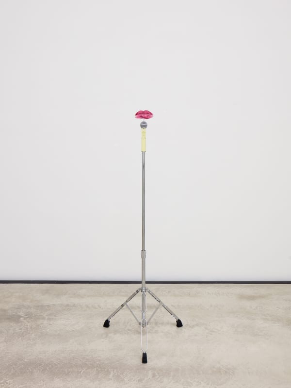 Image of Slavs of Tatars installation in Dresden, microphone sculpture