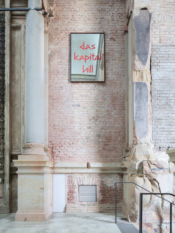 Image of Slavs of Tatars installation in Dresden, mirrored work