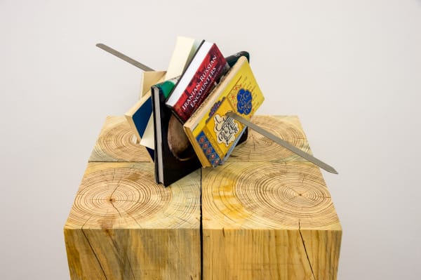 Installation view of Slavs and Tatars at the Blaffer Museum - kebab books