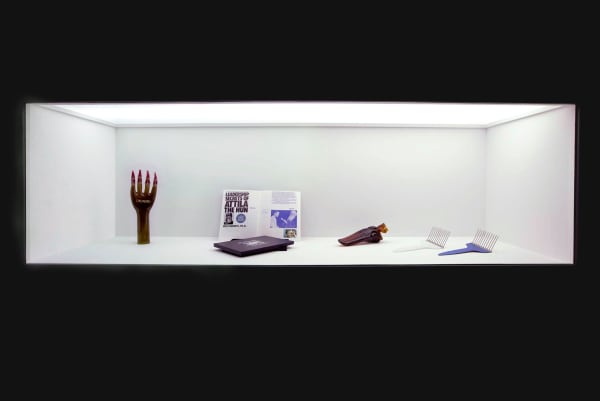 Image of an installation view of Slavs and Tatars at NYU Abu Dhabi - small sculptures