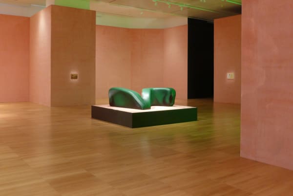 Image of an installation view of Slavs and Tatars at NYU Abu Dhabi - seating sculpture
