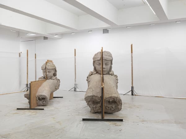 image of Manders sculpture, installation at TBG
