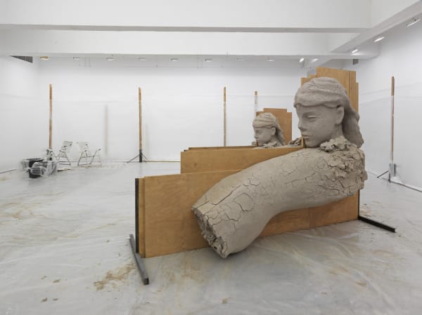 image of Manders sculpture, installation at TBG