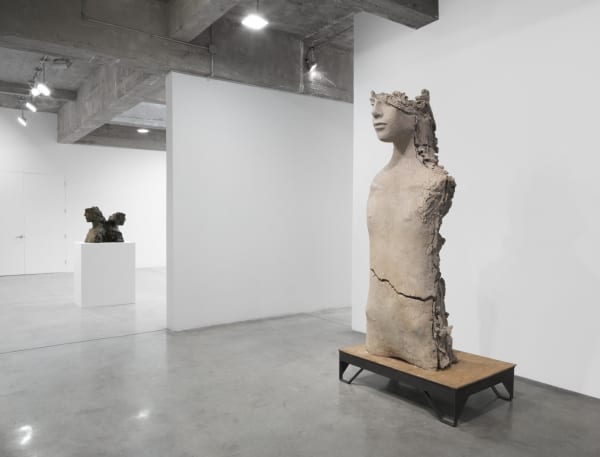 image of Manders sculpture, installation at TBG