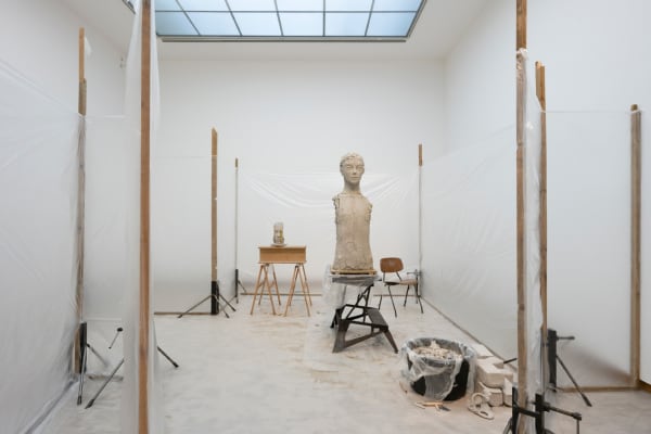Image of Installation view of Mark Manders exhibition at Bonnefanten Museum
