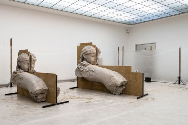 Image of Installation view of Mark Manders exhibition at Bonnefanten Museum