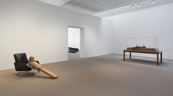 Image of Mark Manders clay figure sculpture