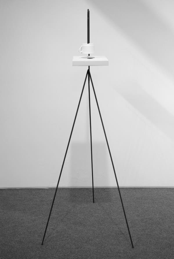 image of Mark Manders sculpture with cup