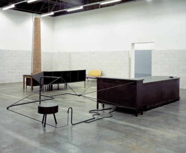 image of Mark Manders sculpture installation view at Documenta