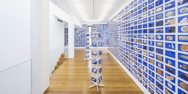 image of Liu Shiyuan postcard installation, images of 'clay'