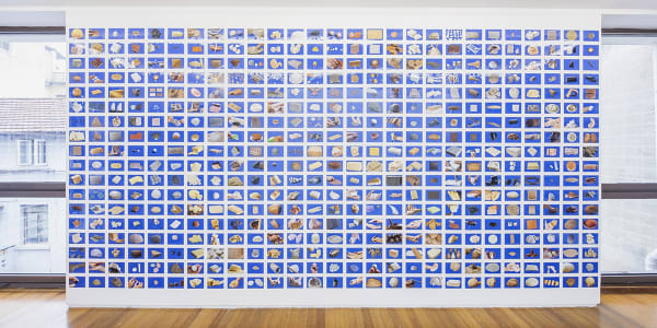 image of Liu Shiyuan postcard installation, images of 'clay'
