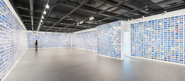 image of Liu Shiyuan postcard installation, images of 'clay'