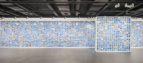 image of Liu Shiyuan postcard installation, images of 'clay'