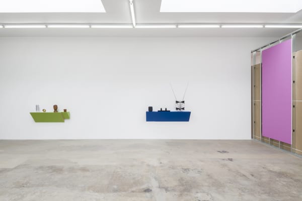 Haim Steinbach installation view of shelves