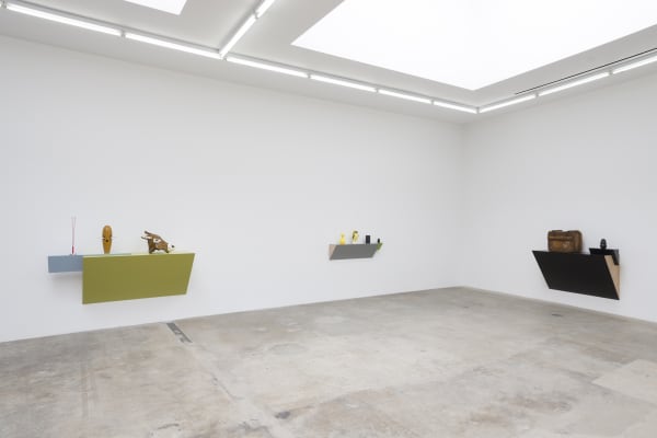 Haim Steinbach installation view of shelves