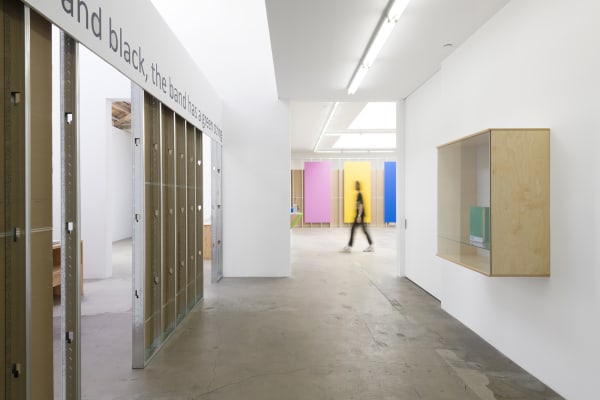 Haim Steinbach installation view entryway