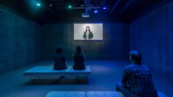 image of Gillian Wearing video, video still