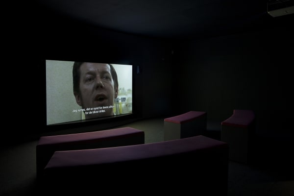 Image of Wearing video installation, still image